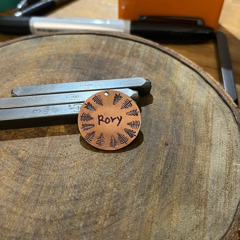 手工定制狗牌 宠物名牌 项圈吊牌 森林系 - 订制抱枕/饰品 - 铝合金 