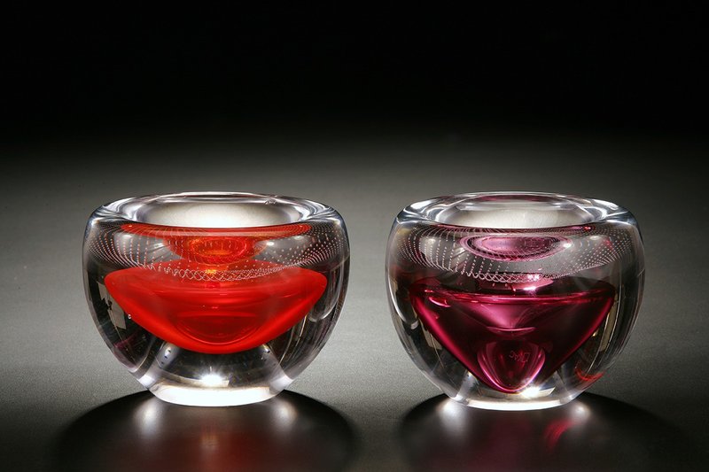 幸福宝盆-红-大-琉璃 - 摆饰 - 琉璃 多色