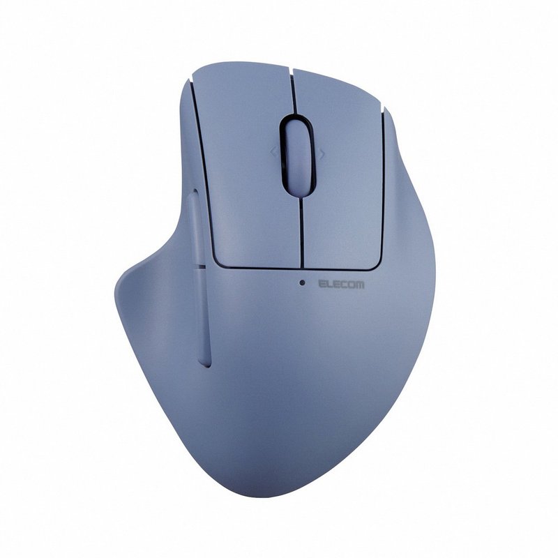 ELECOM Shellpha 静音无线人体工学 5 键 蓝 - 电脑配件 - 塑料 蓝色