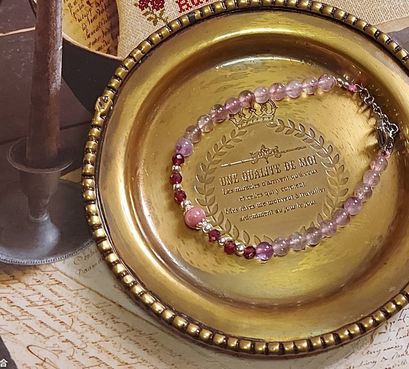 高频超七紫牙乌手链 //改善磁场高频水晶 | 天然超七骨干水晶 | - 手链/手环 - 宝石 