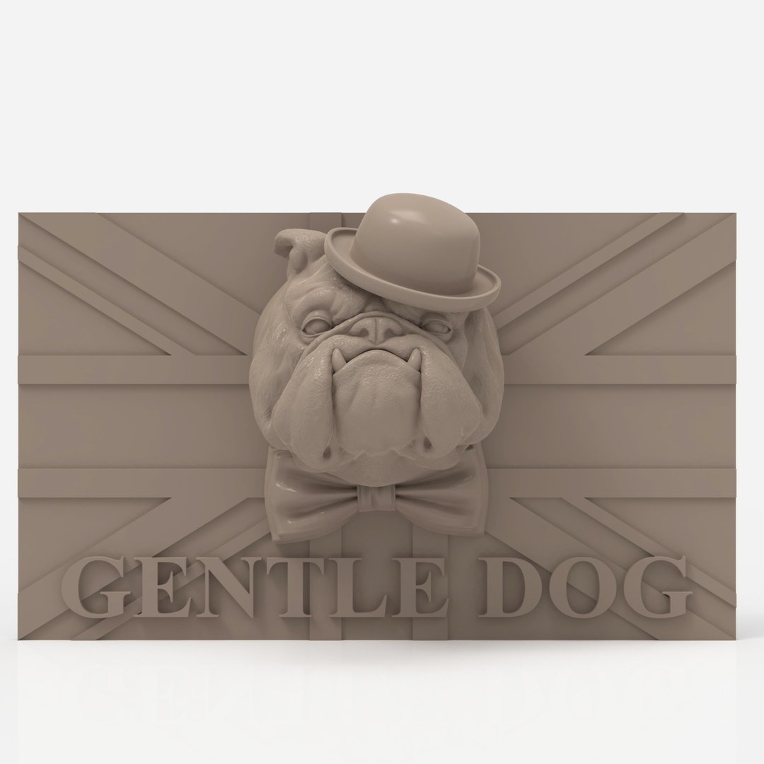 3D模型STL数控3D打印GentleDog面板 - 其他数码设计 - 其他材质 