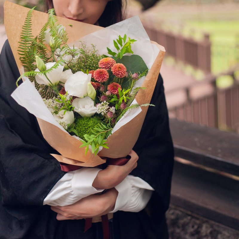 森林系鲜花花束 | 可定制 | 毕业花束 | 生日 - 干燥花/捧花 - 植物．花 绿色