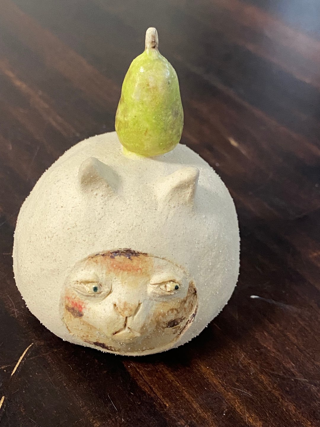 厌世猫系列 - 西洋梨 。 - 摆饰 - 陶 