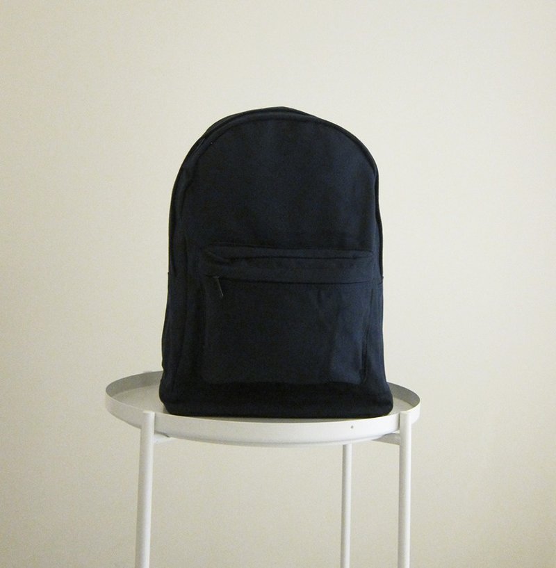 毕业季 帆布后背包 - 大(深蓝/深蓝) 包邮 - 后背包/双肩包 - 棉．麻 多色