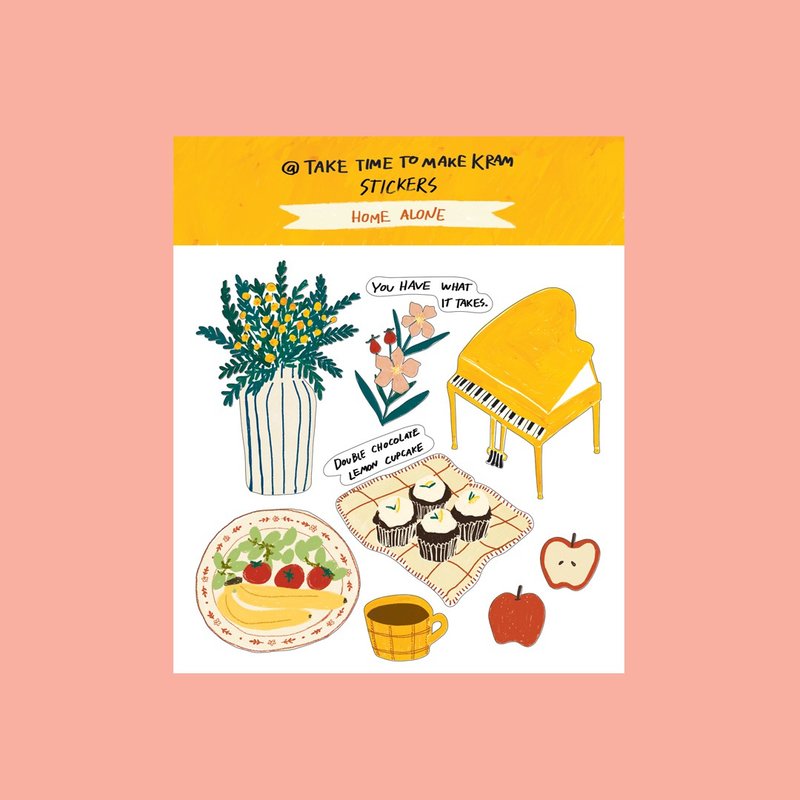 Home alone sticker premium - 贴纸 - 塑料 多色
