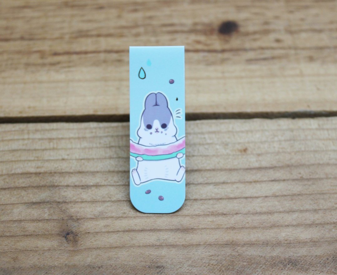 【书签】 ㄇㄚˊ几祭典烫金书签(吃西瓜)09604 - 其他 - 其他材质 蓝色