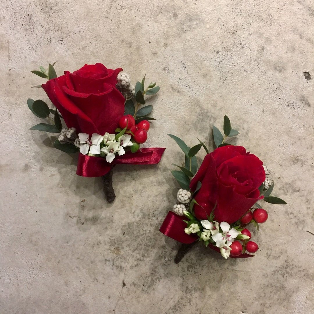 鲜花|胸花|红色系|主婚人胸花|定制胸花|限台北自取外送 - 植栽/盆栽 - 植物．花 红色
