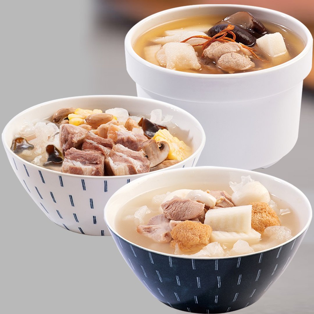 【包邮组】即食炖汤【照料理】妈煮汤-舒敏汤品6入组舒缓换季不适 - 熟食小吃 - 其他材质 白色