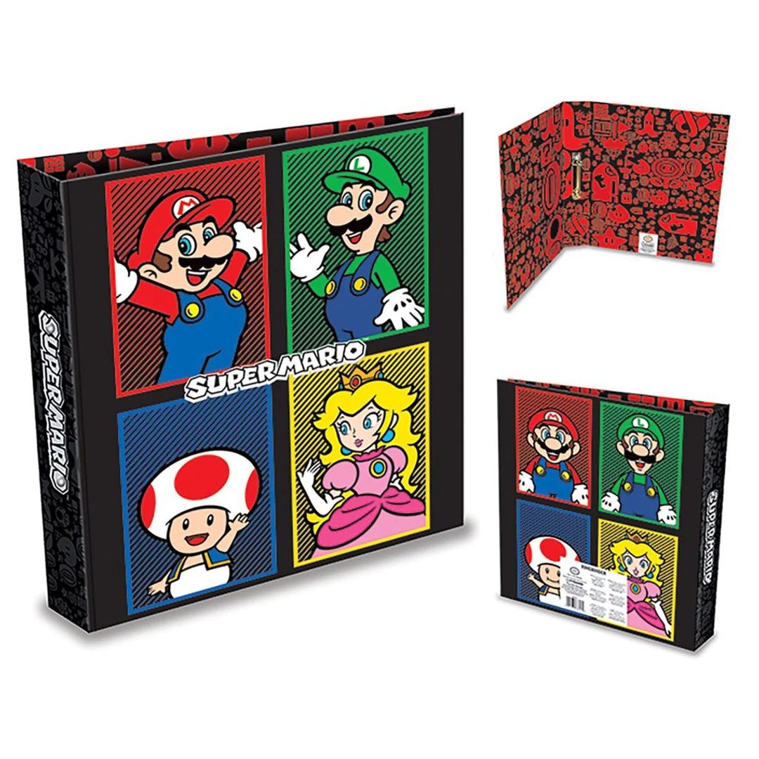【任天堂】玛利欧与他的冒险伙伴 文件夹/SUPER MARIO - 文件夹/资料夹 - 纸 多色