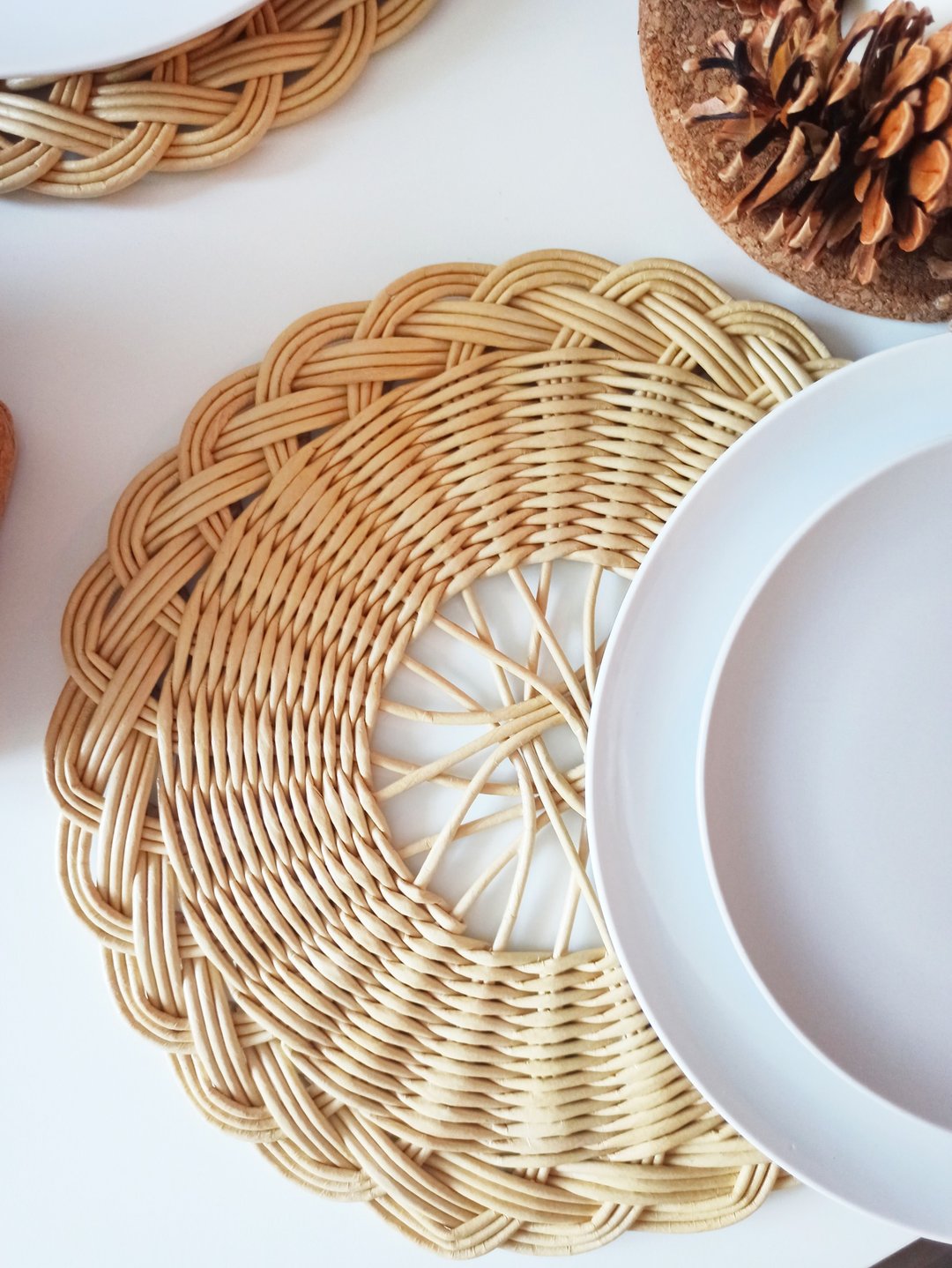 Wicker Placemats, Natural Placemats, placemats, coasters, wicker pads - 餐垫/桌巾 - 环保材料 多色