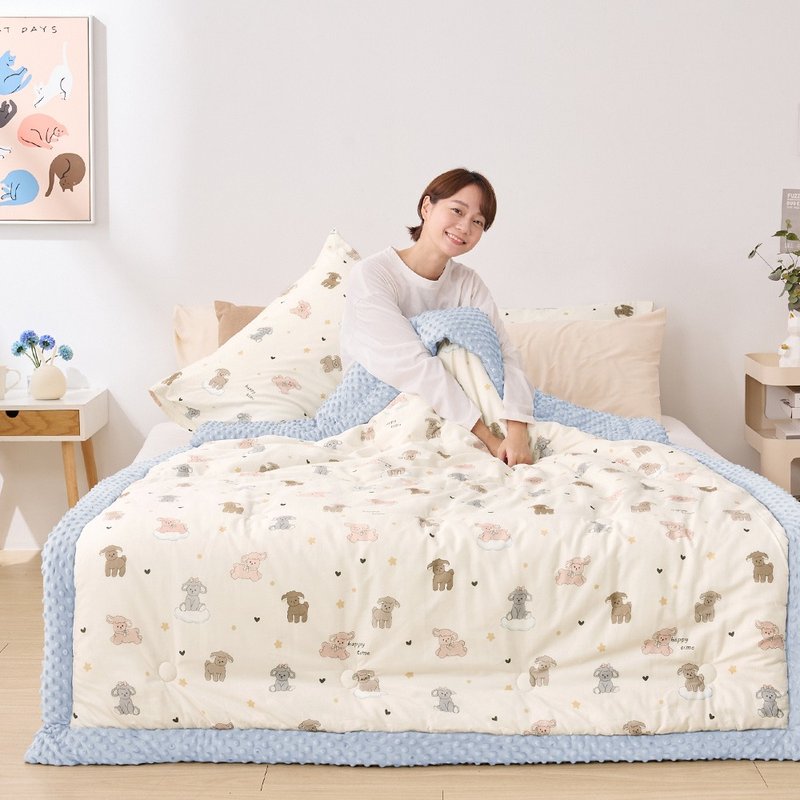 Heat Fi 纯棉豆豆绒大豆抗菌冬被 / 150x200cm / 小羊梦境 - 被子/毛毯 - 其他材质 多色