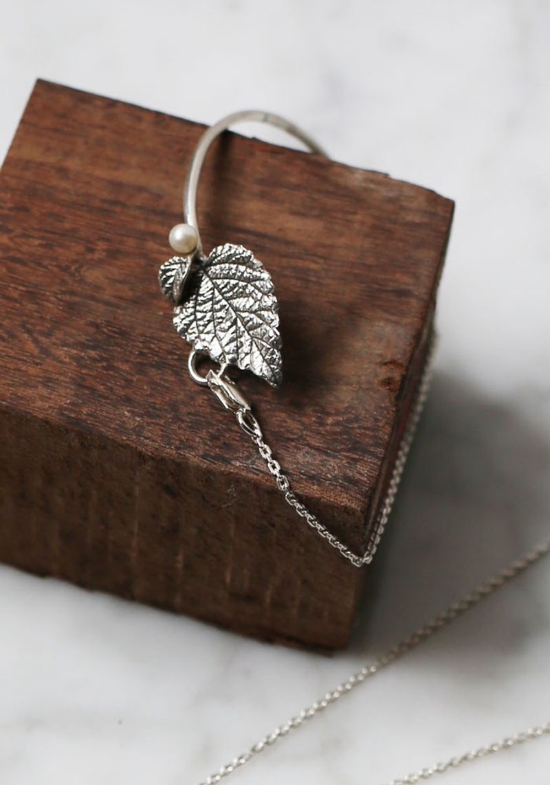 Petite Fille 女未女未手作饰品 马缨丹叶纯银手链 手环 手镯 - 手链/手环 - 纯银 银色