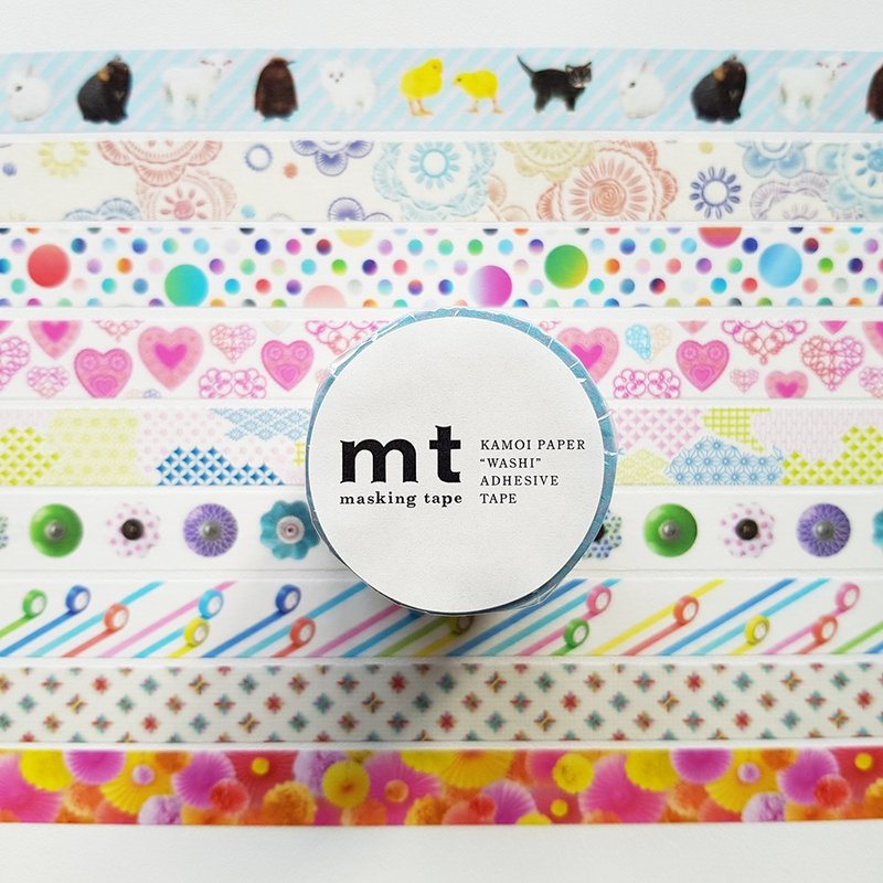 mt 台湾限定款 和纸胶带【A+B+C 全套组】 - 纸胶带 - 纸 多色