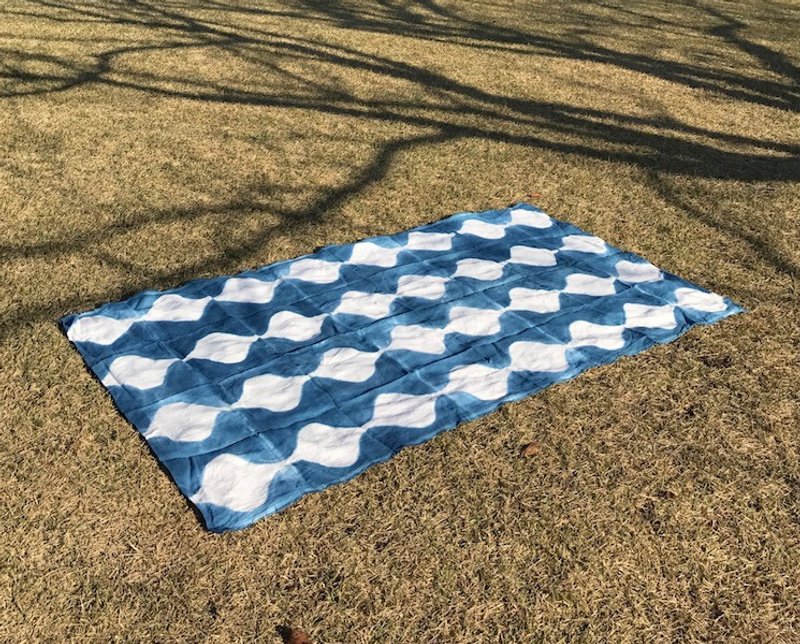 Tapestry タペストリー Indigo dyed 藍染 - Water 水流 - 其他 - 棉．麻 蓝色