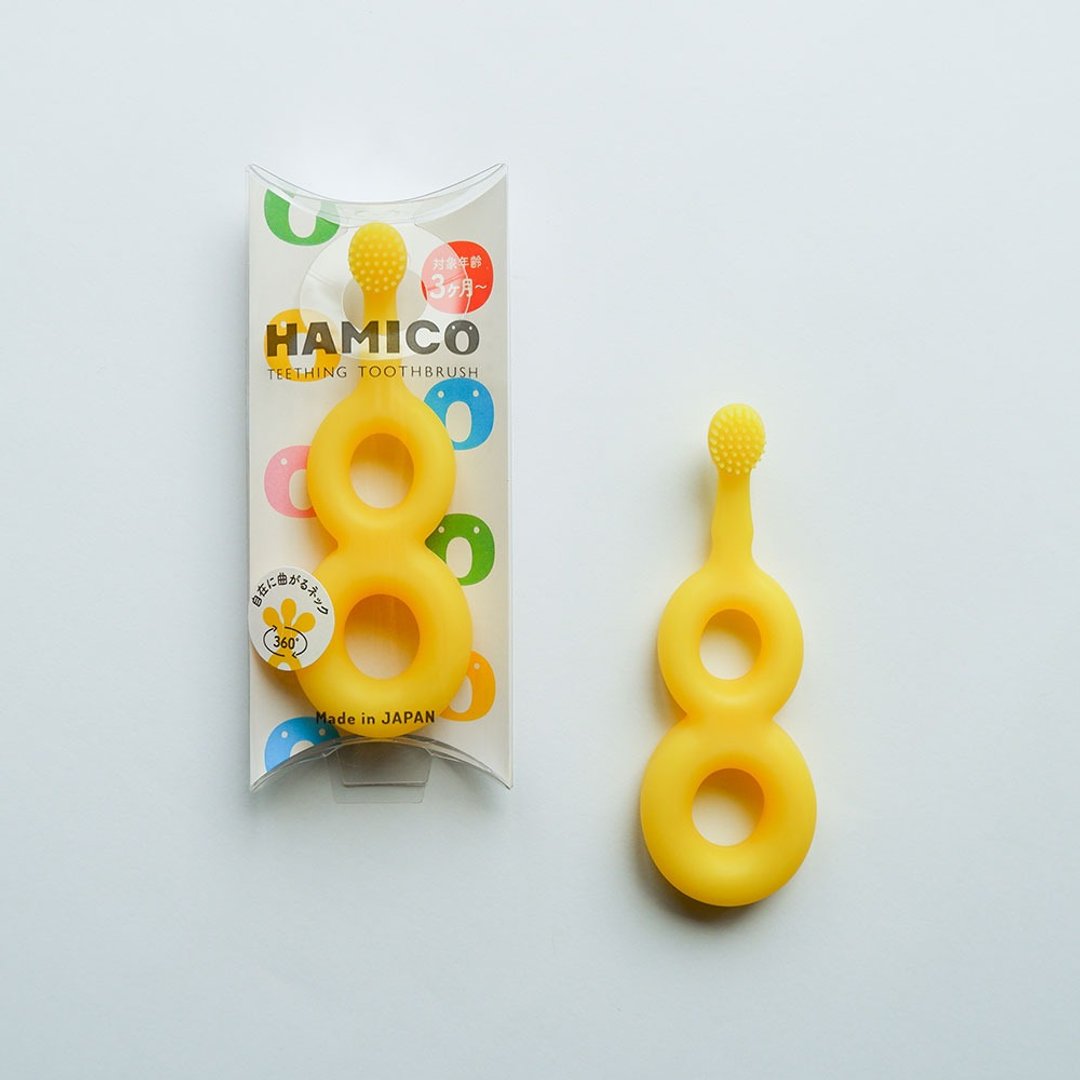 【HAMICO】新生儿柔软弹性牙龈乳牙刷 (3 个月以上) - 其他 - 其他材质 