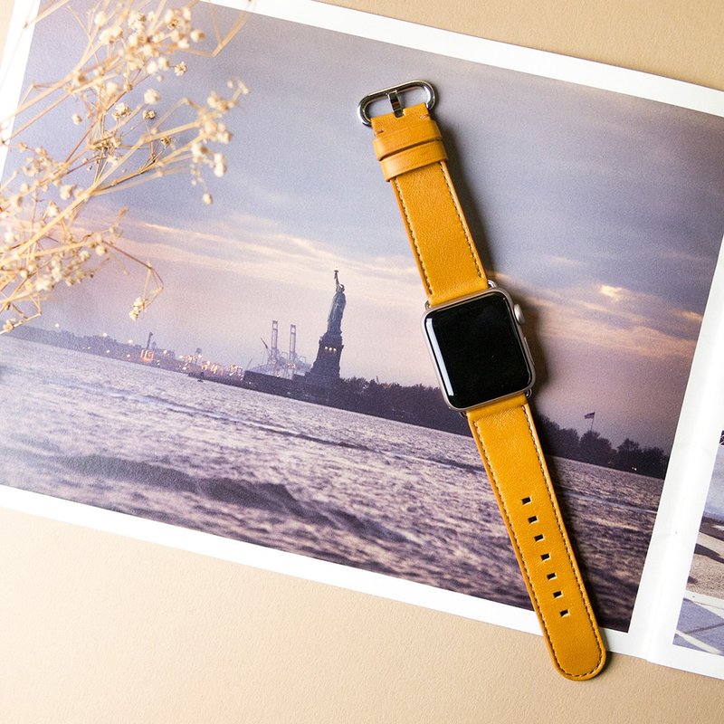 Alto Apple Watch 皮革表带 38/40/41mm - 表带 - 真皮 橘色