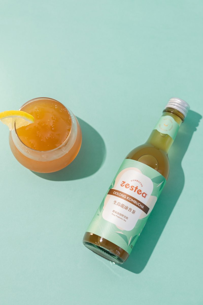 Zestea生乌龙康普茶 300ML*12瓶 (无添加、富含益生菌) - 茶 - 新鲜食材 