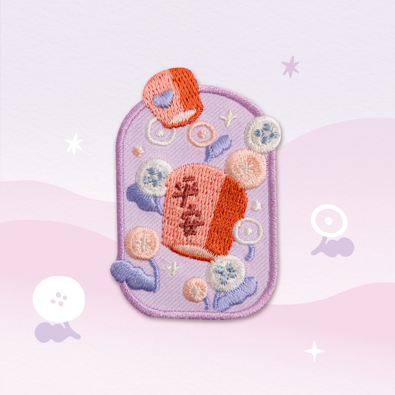 【夕暮天灯-花绘磁铁】冰箱贴 / 磁铁 - 冰箱贴/磁贴 - 聚酯纤维 紫色