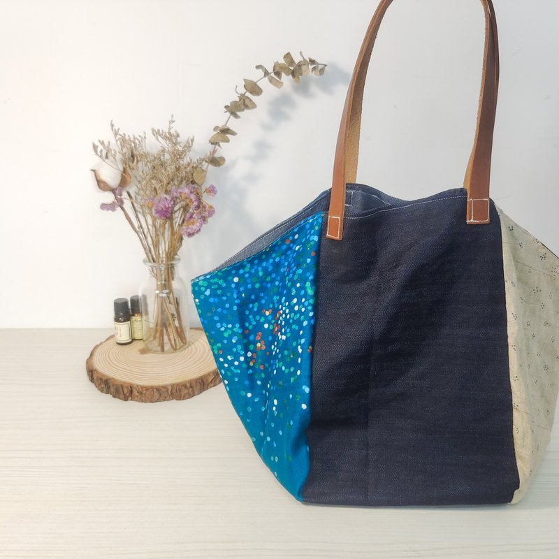 振袖C-立体托特包-日本设计师系列 - 手提包/手提袋 - 棉．麻 多色