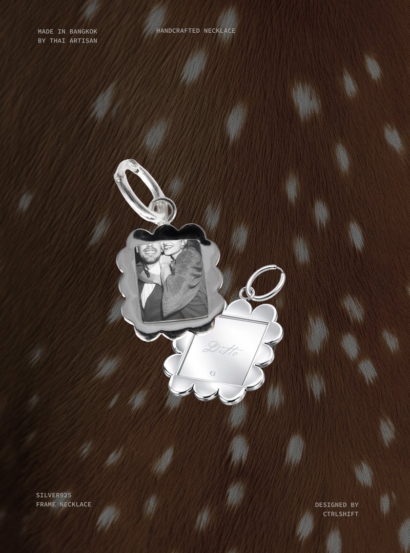 Ctrlshift - Ditto 相框项链 - 项链 - 纯银 银色