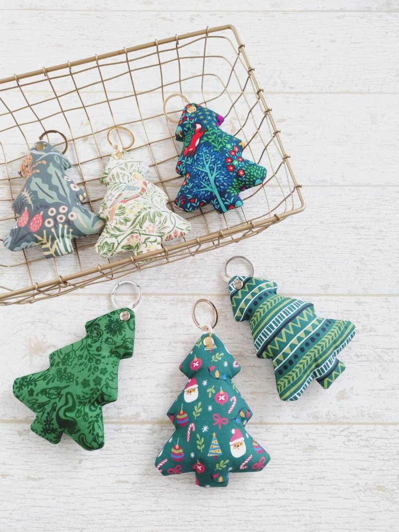 现货!【IFV/草本香气吊饰/钥匙圈】小树款 马鞭草 日本布 美国布 - 香薰/精油/线香 - 棉．麻 绿色