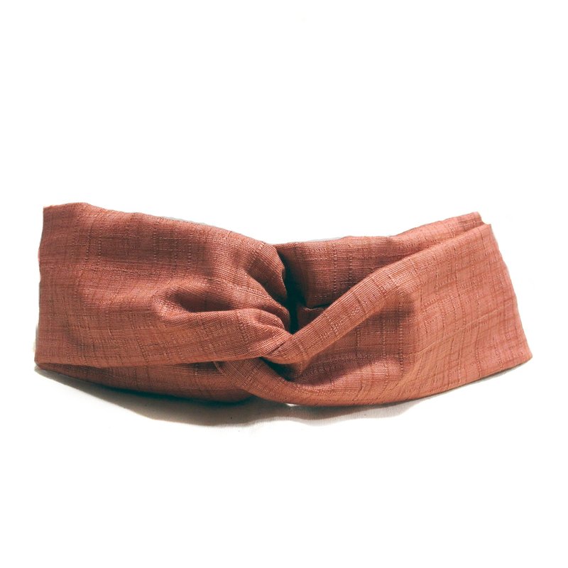 砖红 日本布 限量款 | 发带 - 发饰 - 棉．麻 红色