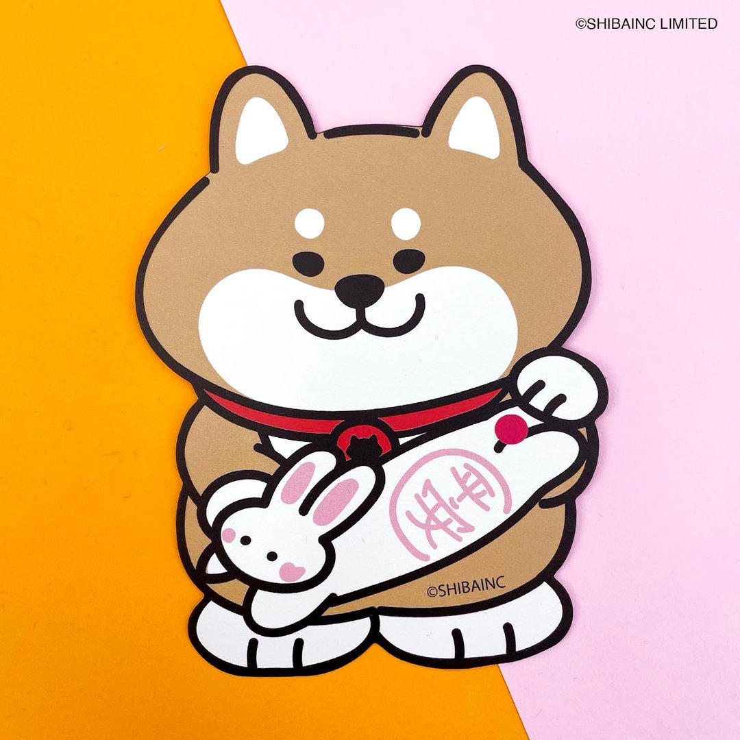 SHIBAINC 柴犬工房 兔兔平安 + SHIBE 兔年 装利是封 - 红包/春联 - 纸 粉红色