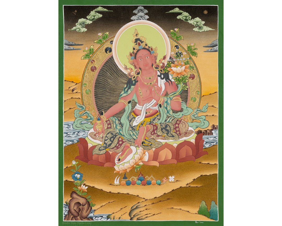 红度母唐卡画 以神圣恩典提升您的灵性装饰 - 墙贴/壁贴 - 其他材质 多色
