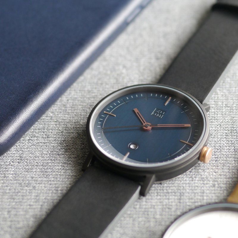 STAGE 3864 实践者旅人腕表 - 靛蓝 - 男表/中性表 - 真皮 蓝色