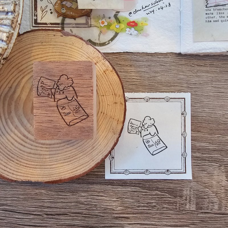 读信印章 - 印章/印台 - 木头 咖啡色