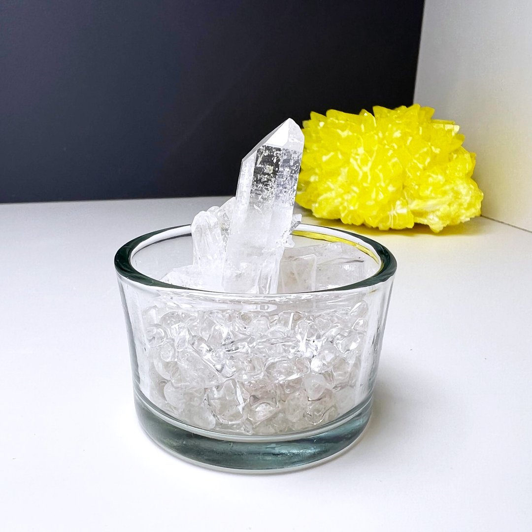 白花。原矿 摆件 一图一物 水晶盆栽 组合I 喜马拉雅白水晶簇 I - 摆饰 - 水晶 白色