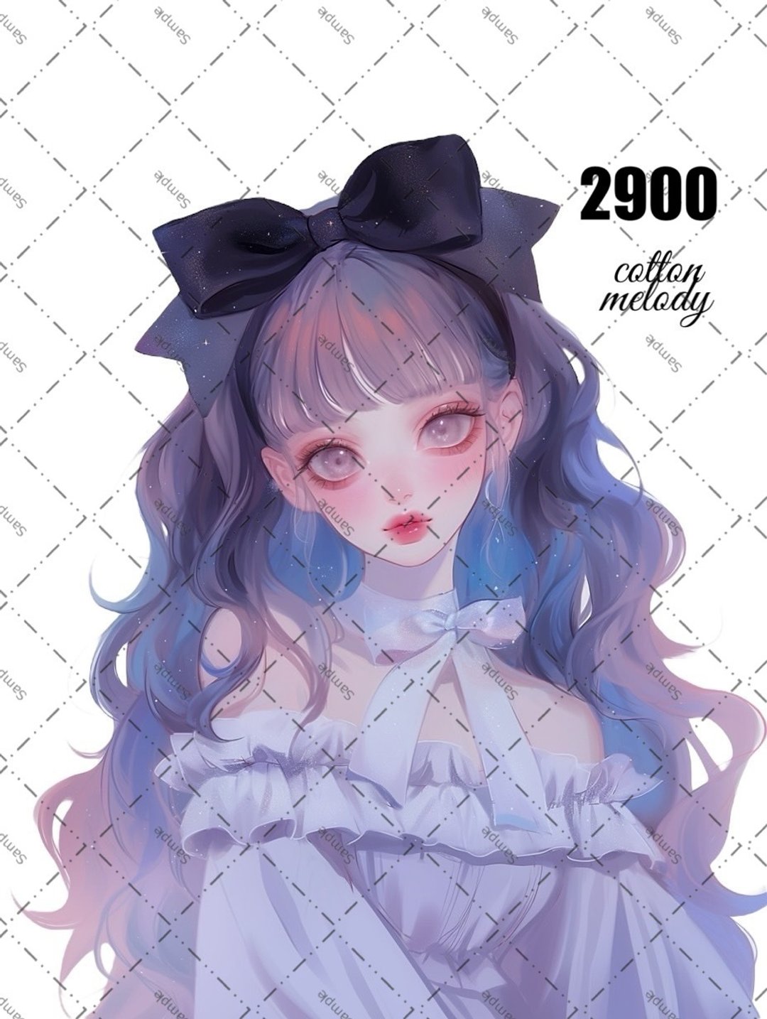 original sticker no.2900 人物贴纸 原创贴纸 原创人物贴纸 装饰贴纸 cotton melody - 贴纸 - 纸 