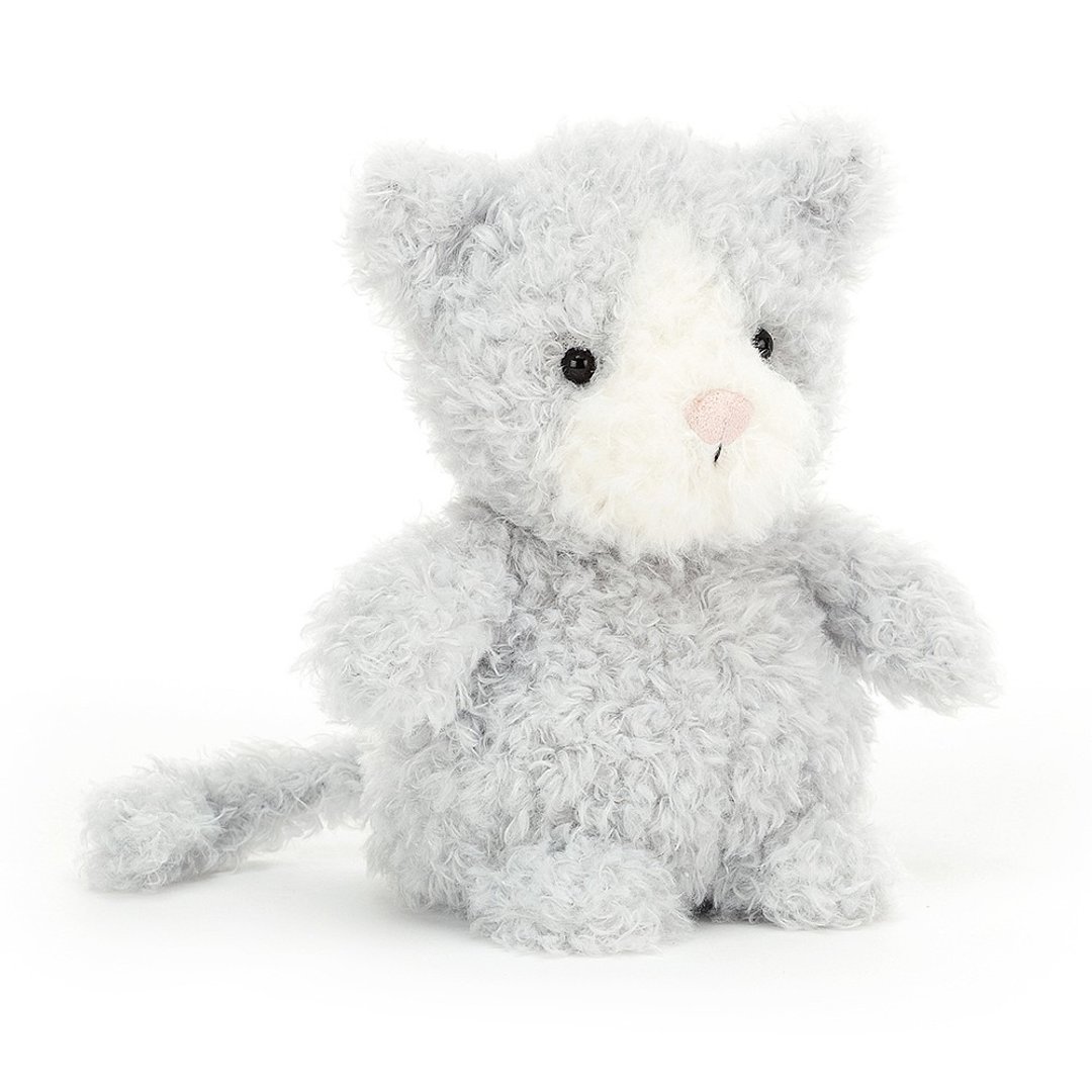 Little Kitten 18cm 毛茸茸猫咪 - 玩偶/公仔 - 聚酯纤维 灰色