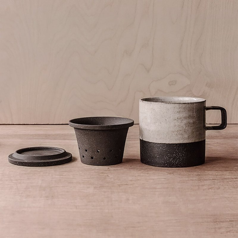 双色咖啡杯尊爵版350ml - 咖啡杯/马克杯 - 陶 