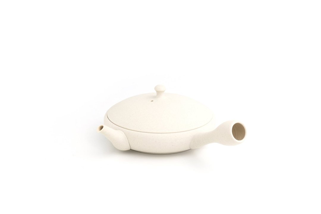 【前川淳藏】白极平急须 - 茶具/茶杯 - 瓷 白色