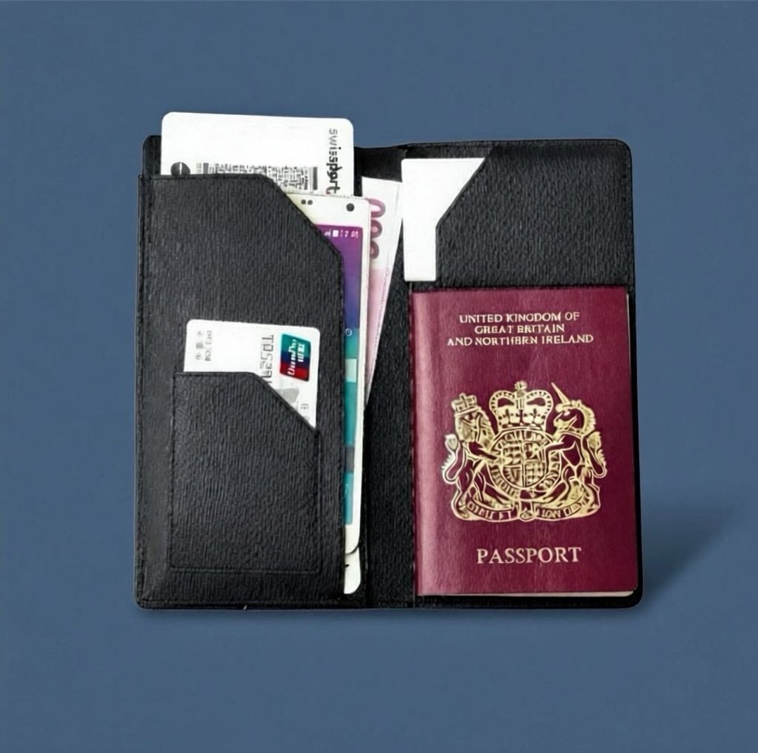 Tosca | Traveller Passport Holder-护照银包/真皮/钱包 - 皮夹/钱包 - 真皮 黑色