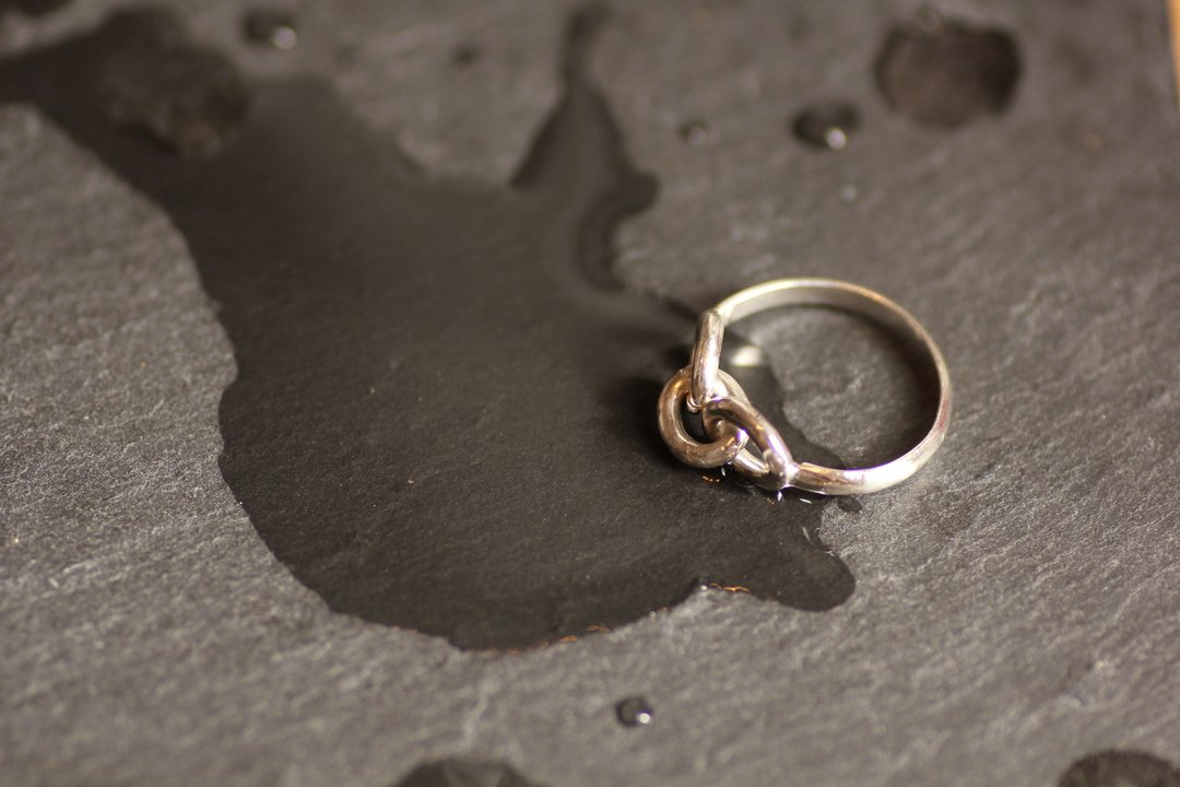 Chain ring Silver925 - 戒指 - 其他金属 银色