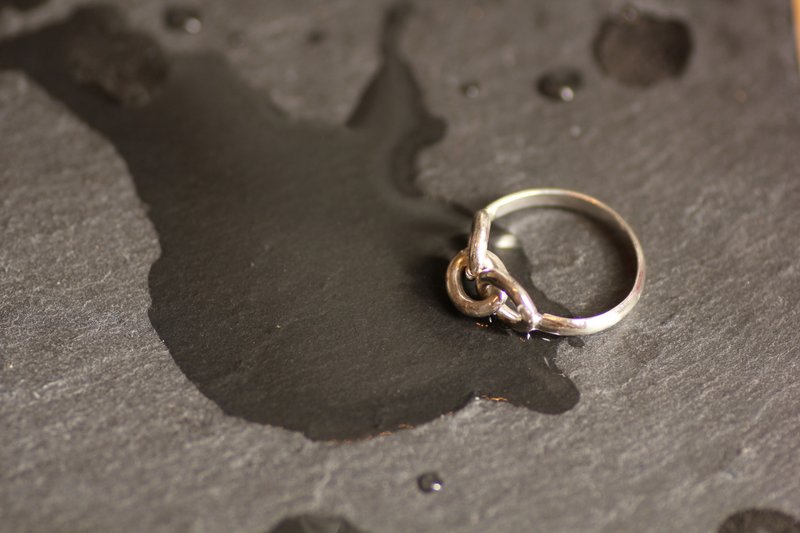 Chain ring Silver925 - 戒指 - 其他金属 银色