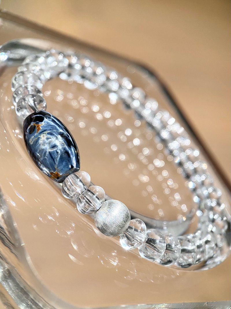 星穹默片 - 彼得石 白水晶算盘珠 银珠 手链手串 - 手链/手环 - 水晶 