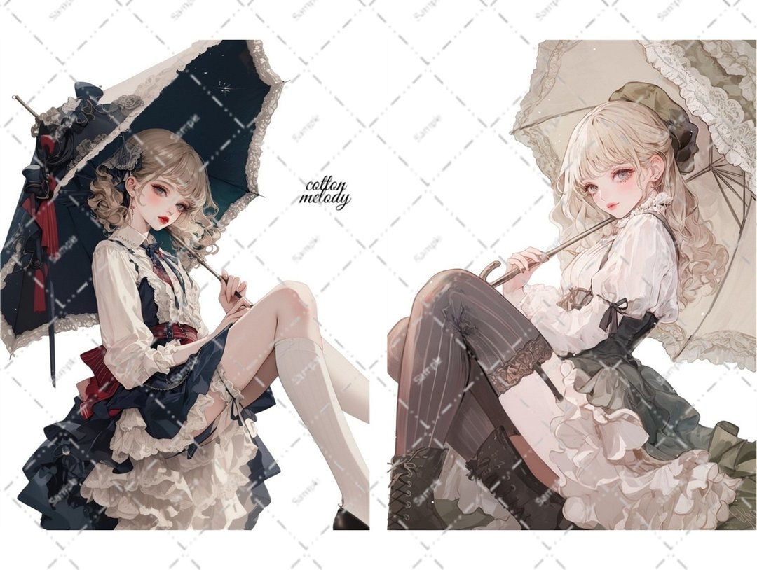 original sticker no.6342 人物贴纸 原创贴纸 人物贴纸 女孩贴纸 原创人物贴纸 - 贴纸 - 纸 
