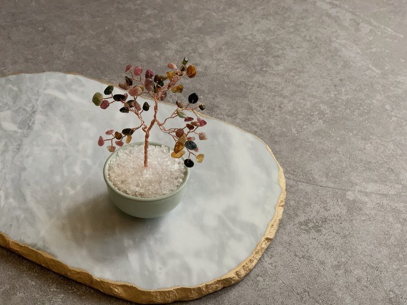 茹梅克隆赛德 净化之石 彩碧玺水晶树【能量水晶守护者】 - 摆饰 - 水晶 多色