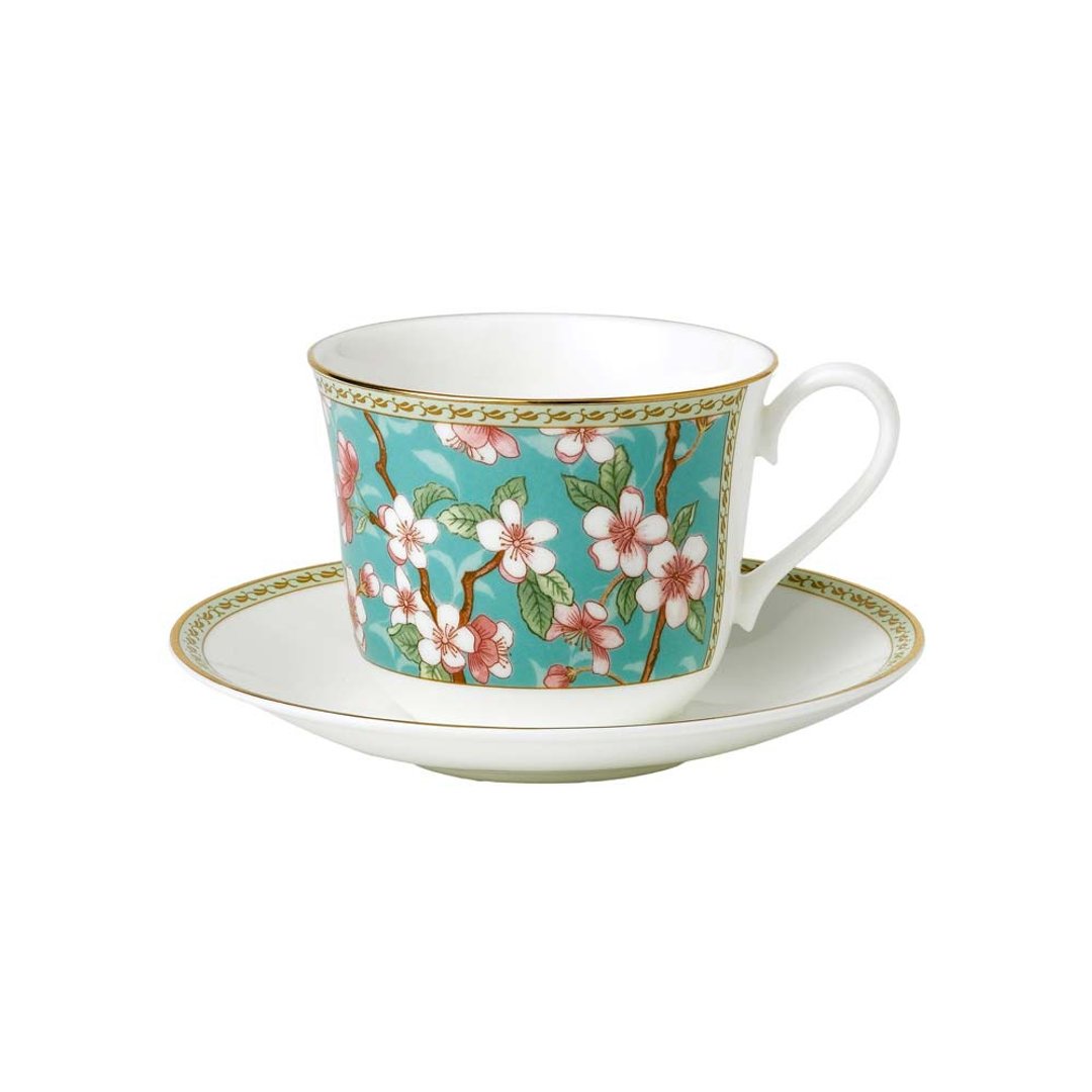 英国 RK | 经典Classic Collection 450ml金边骨瓷早餐杯盘组樱花 - 其他杯子 - 瓷 多色