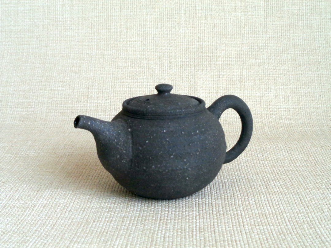 茶壶 煎茶器b - 茶具/茶杯 - 陶 黑色