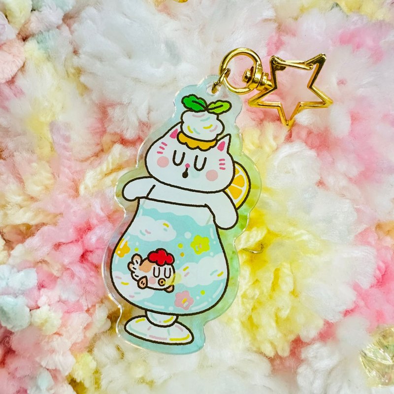 Kingnekosan 压克力造型钥匙圈  天空果冻 - 钥匙链/钥匙包 - 塑料 多色