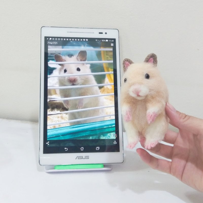 定制化羊毛毡猫咪狗狗订制羊毛毡宠物手工羊毛毡订作毛孩送礼纪念 - 玩偶/公仔 - 羊毛 金色