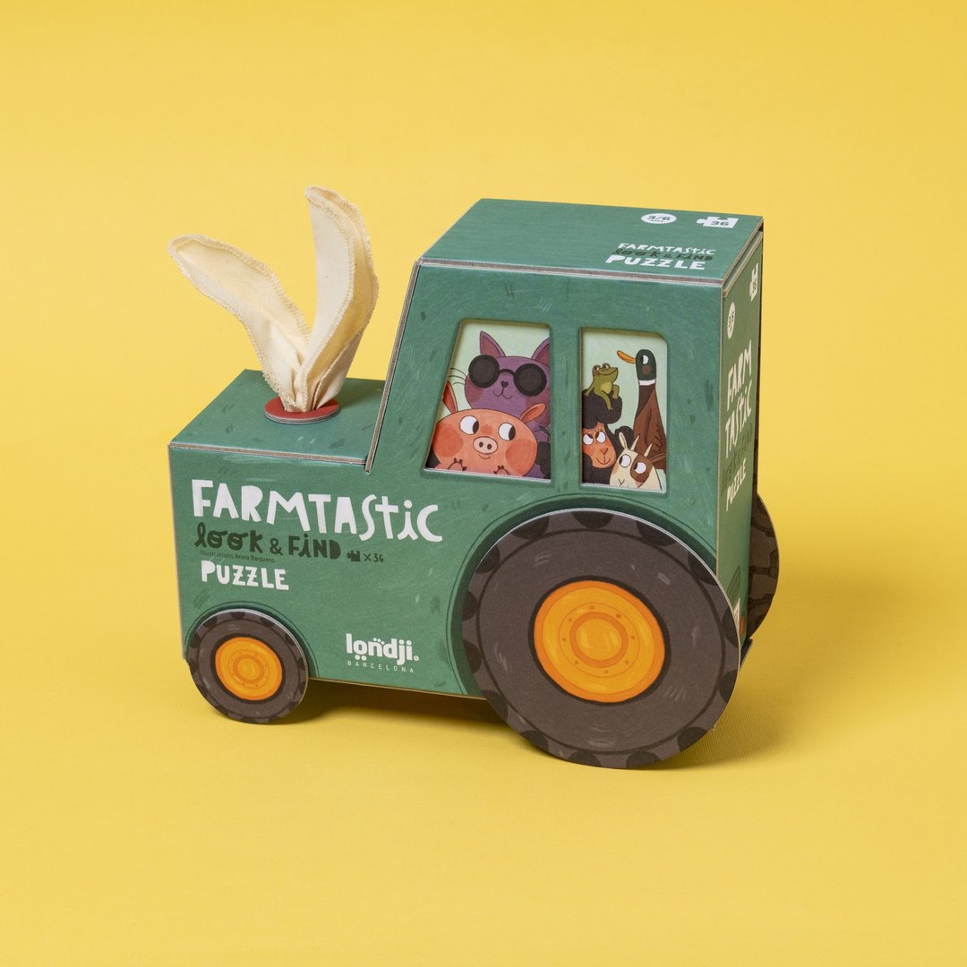 Londji-FARMTASTIC PUZZLE 农场探险观察拼图 - 玩具/玩偶 - 纸 