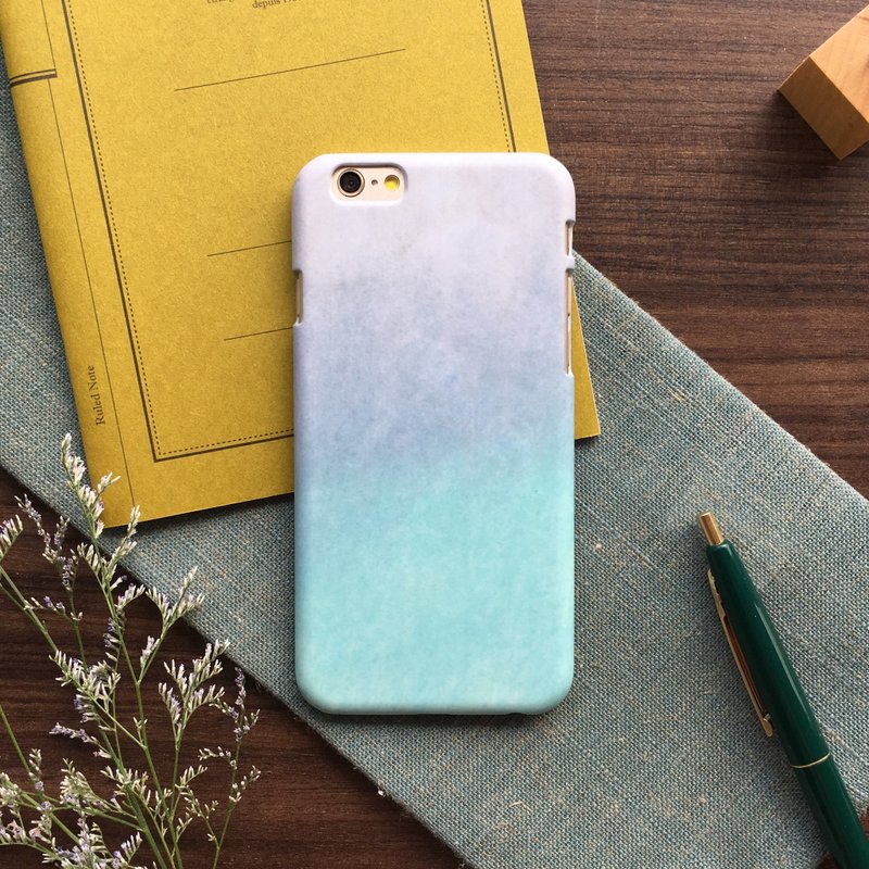 薄荷与雪-手机壳 硬壳 iphone samsung sony htc zenfone oppo LG - 手机壳/手机套 - 塑料 绿色