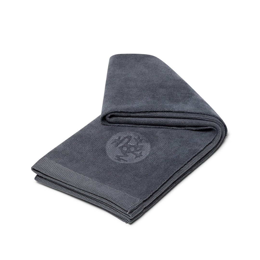 【Manduka】eQua Hot Hand Towel加厚瑜珈手巾 - Thunder(湿止滑) - 运动配件 - 聚酯纤维 灰色