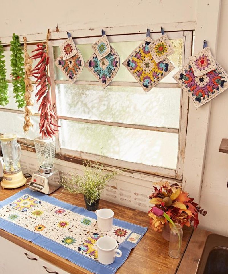 Handmade Crochet Square Placemat - 其他 - 其他材质 