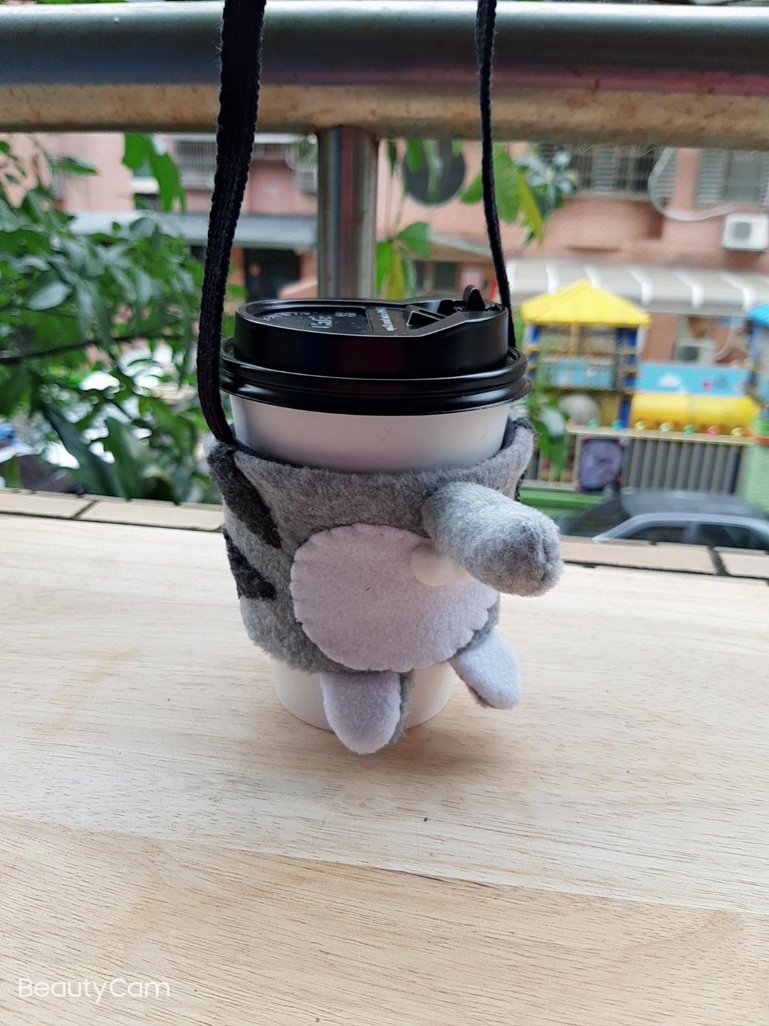 猫咪屁屁环保杯套.饮料杯套.提袋 - 随行杯提袋/水壶袋 - 棉．麻 